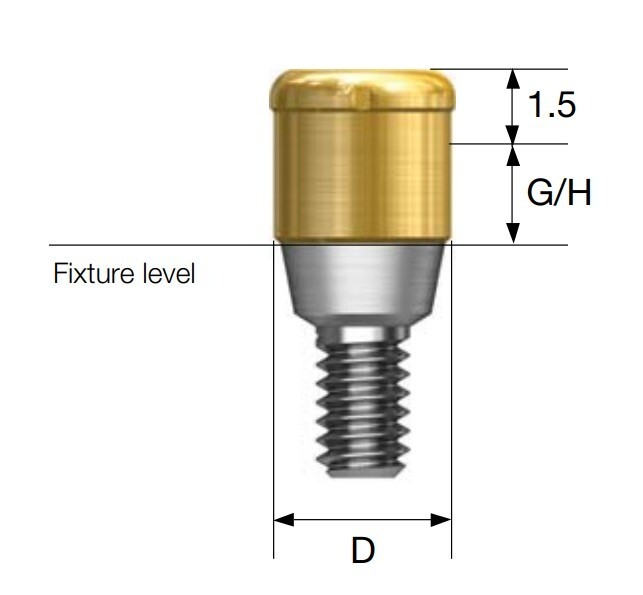 US Locator Tapered System Abutment/Caps for Hiossen Zimmer Nobel Overdenture