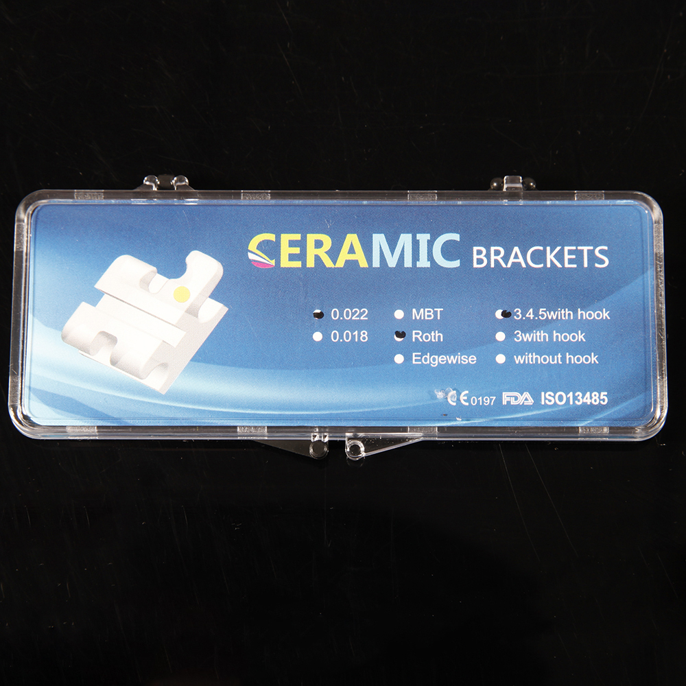 20pc Dental Ceramic Braces Bracket 345 with Hook Orthodontic Roth. 022 CE NEW
