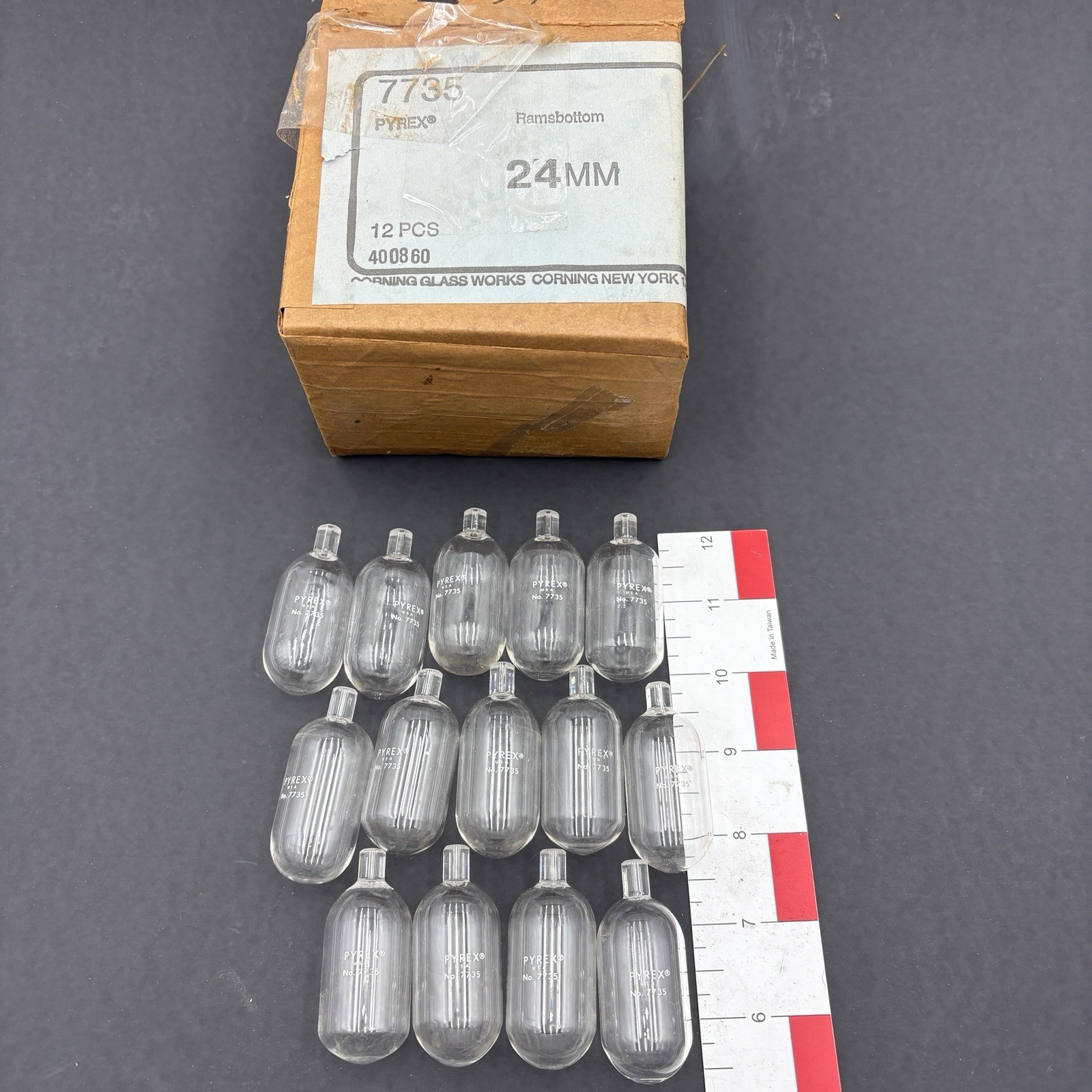 Corning PYREX 7735-24 Ramsbottom Carbon Residue Bulb – Box of 14