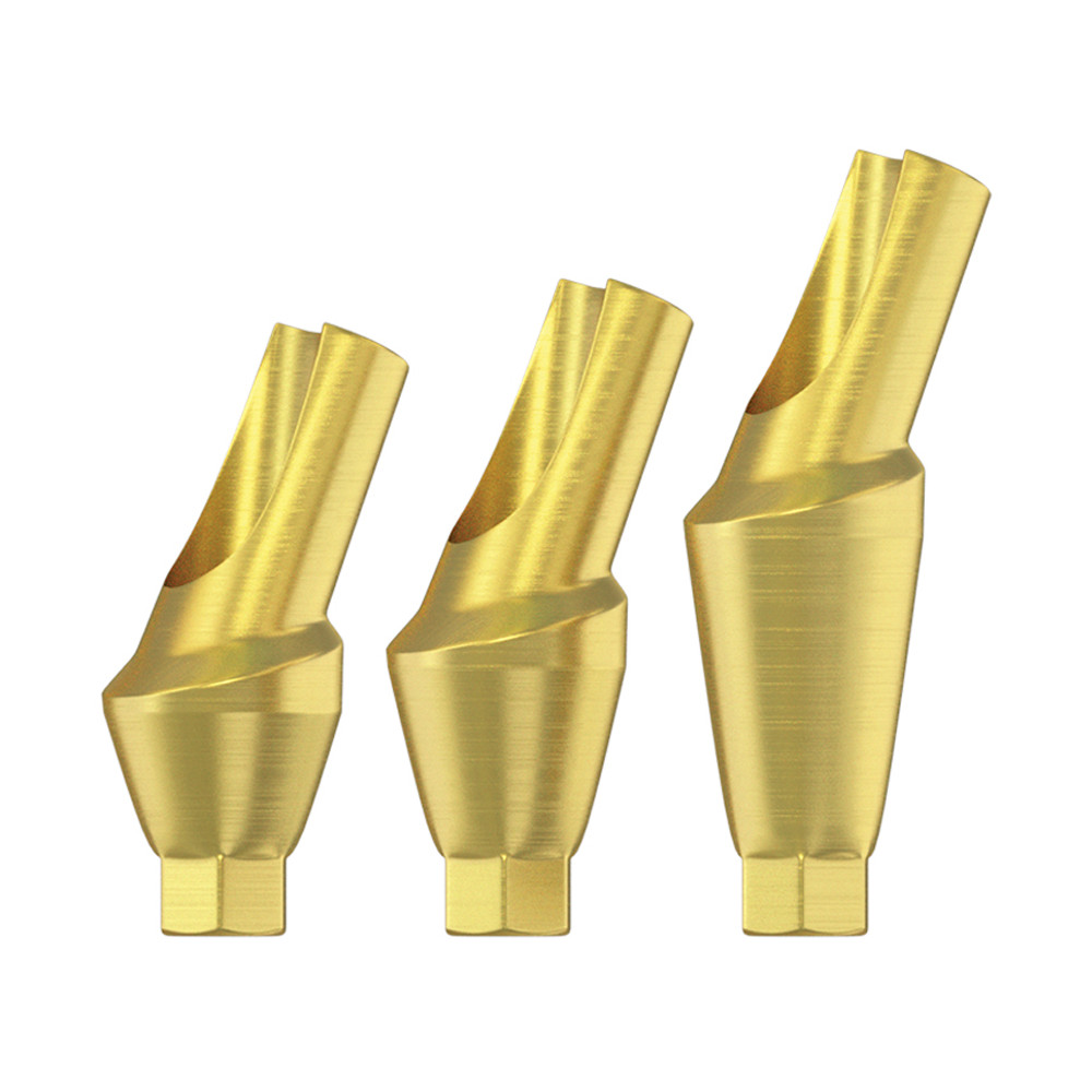 5pcs Dental Abutment Anatomic Angulated 25° Conical Connection RPØ5.0-4.3mm