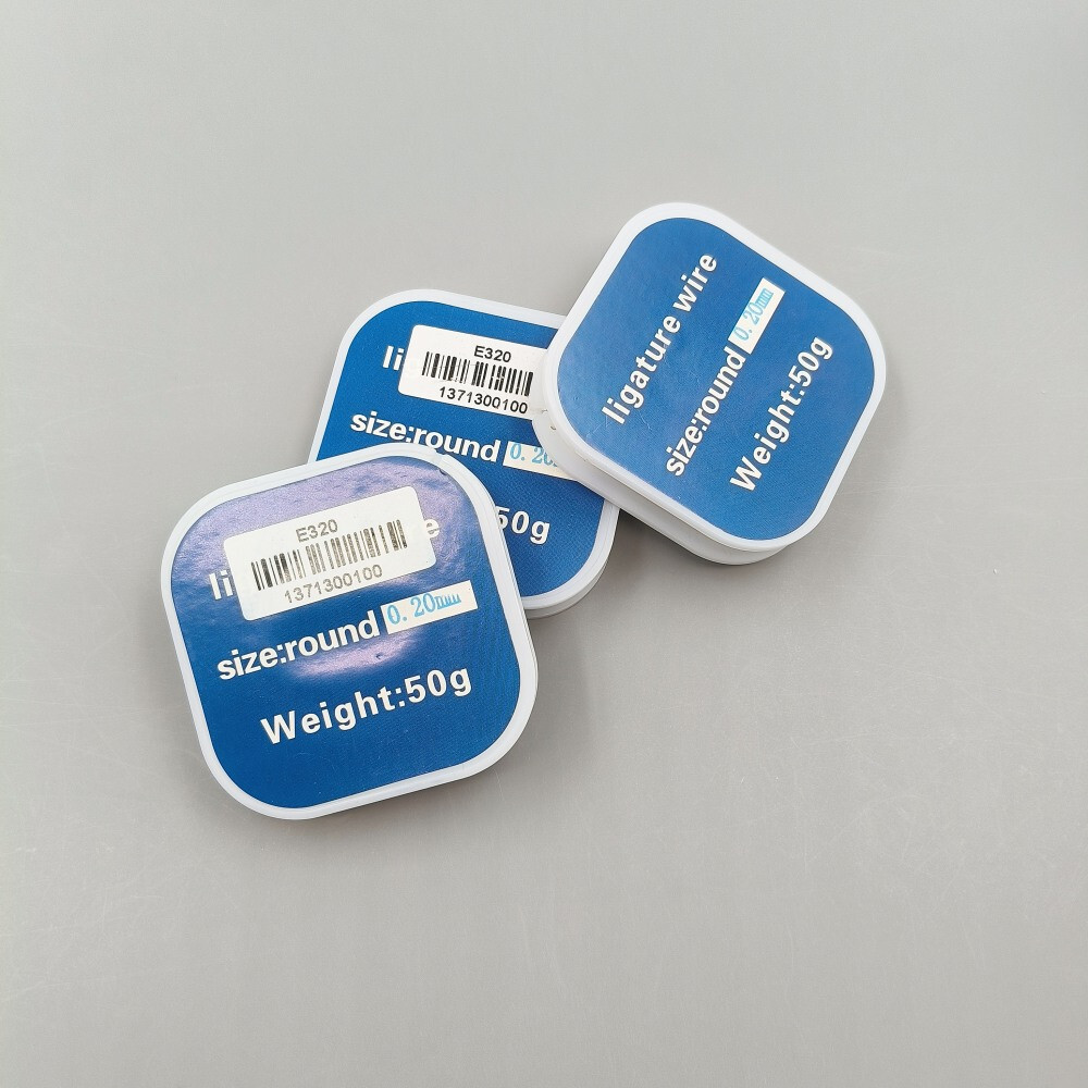 50g Dental Medical Wire Line 0.2/0.25/0.3mm 50g Plastic And Stainless Steel Roll
