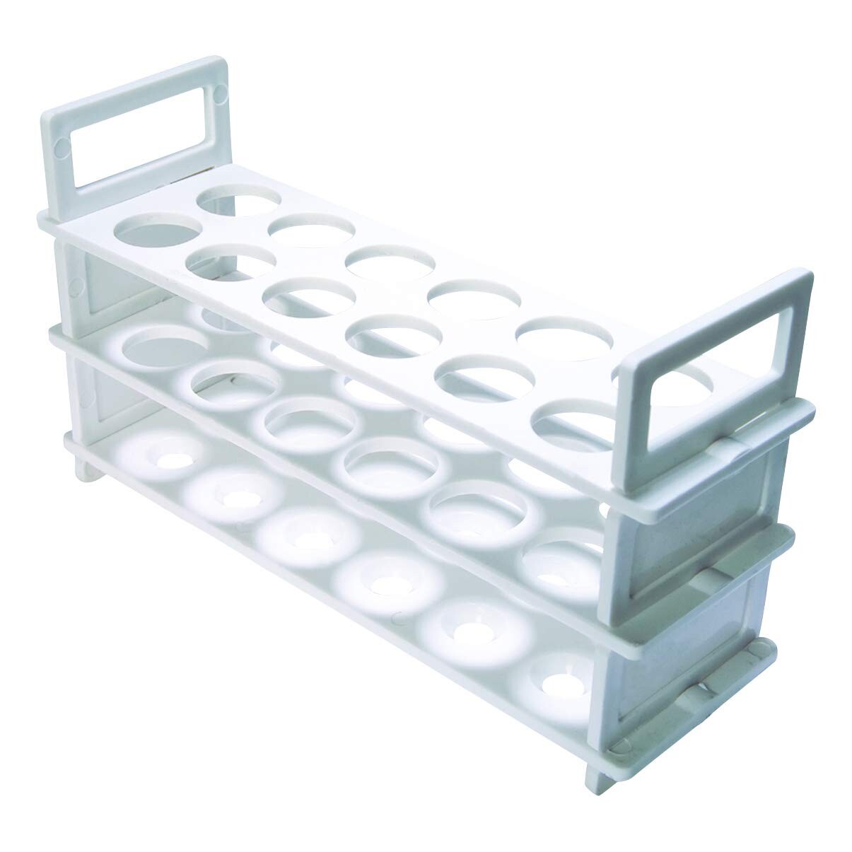 Plastic Test Tube Rack, 3 Tier, 13mm, 48 Place, Karter Scientific (Pack of 2)