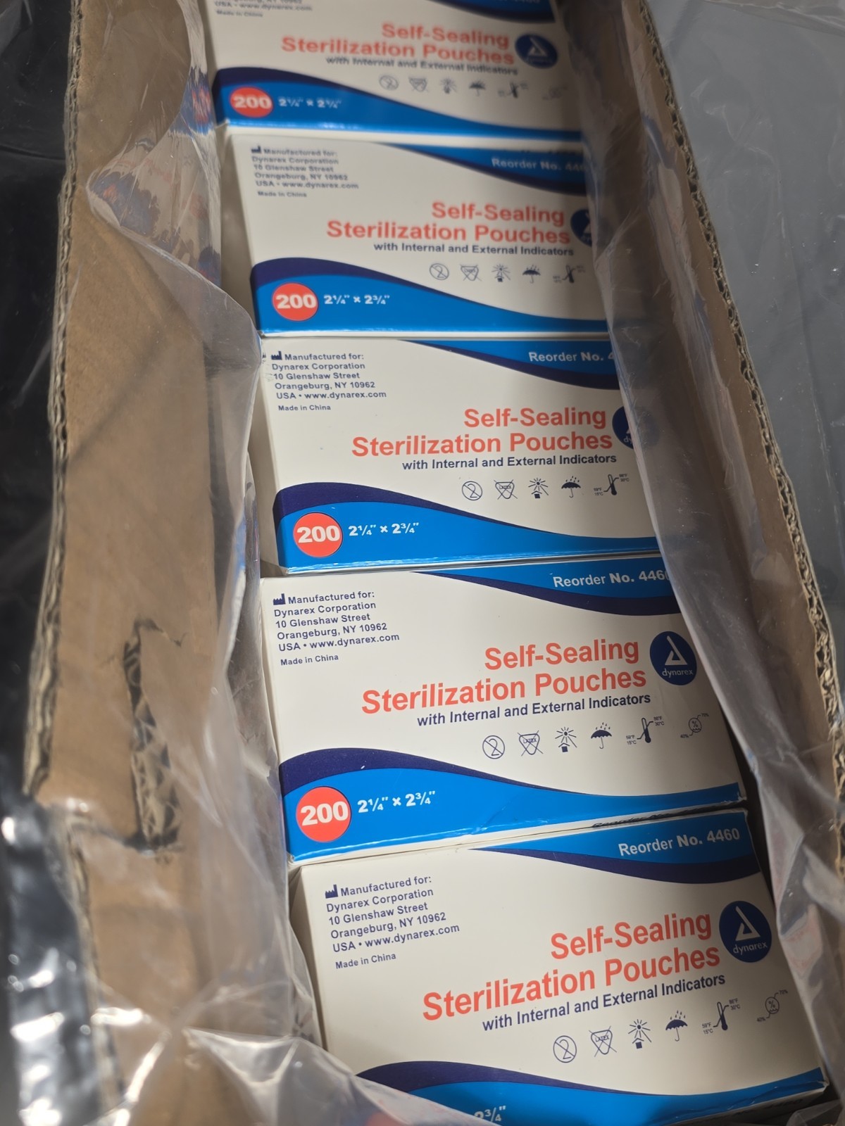 *25 BOXES* Dynarex 2-1/4″ x 2-3/4″ Self-Sealing Sterilization Pouch 200/Pk
