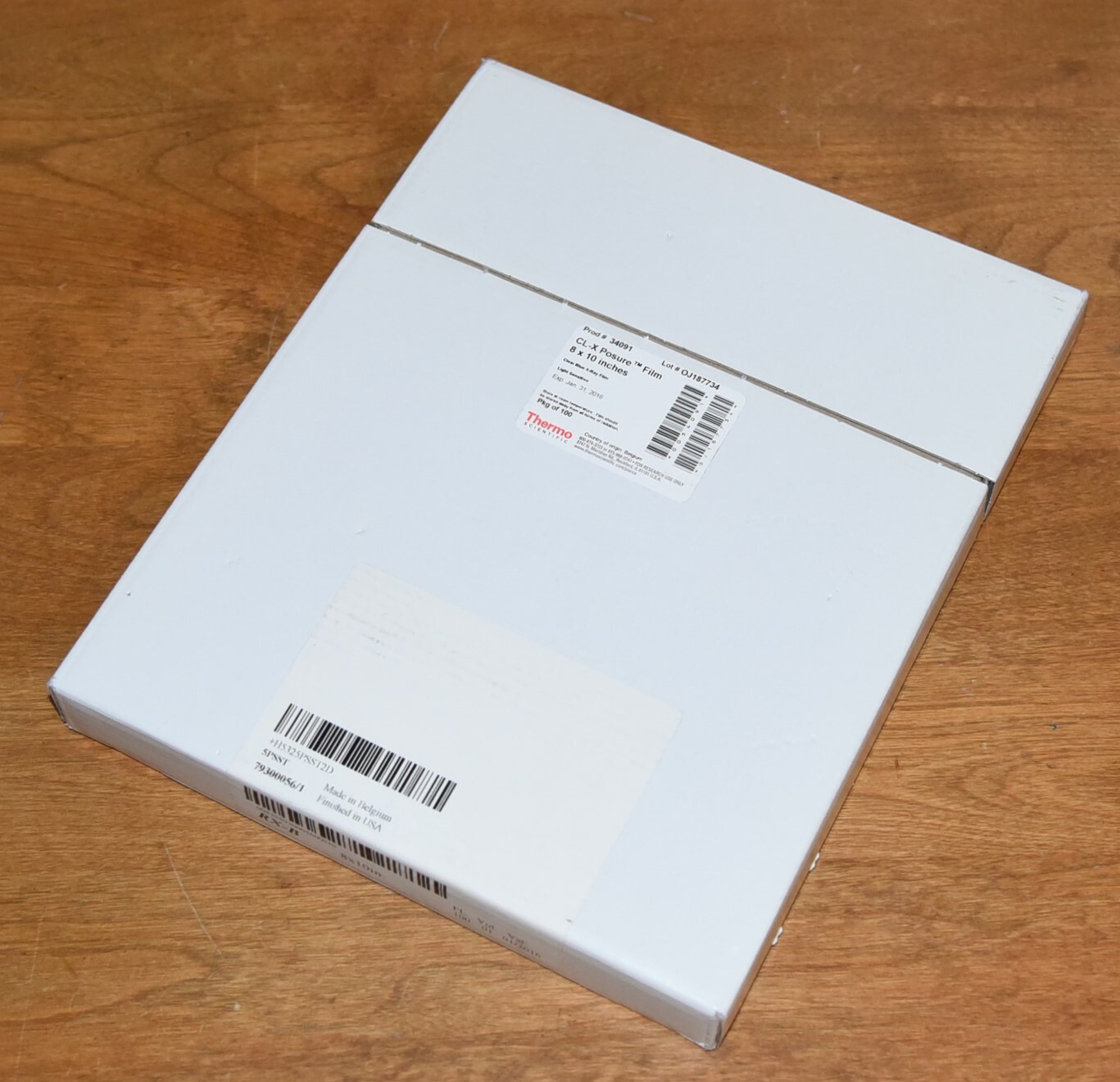 Thermo Scientific CL-X Posure Clear Blue X-Ray Pkg 100 Film 34091 8×10″ Sealed!