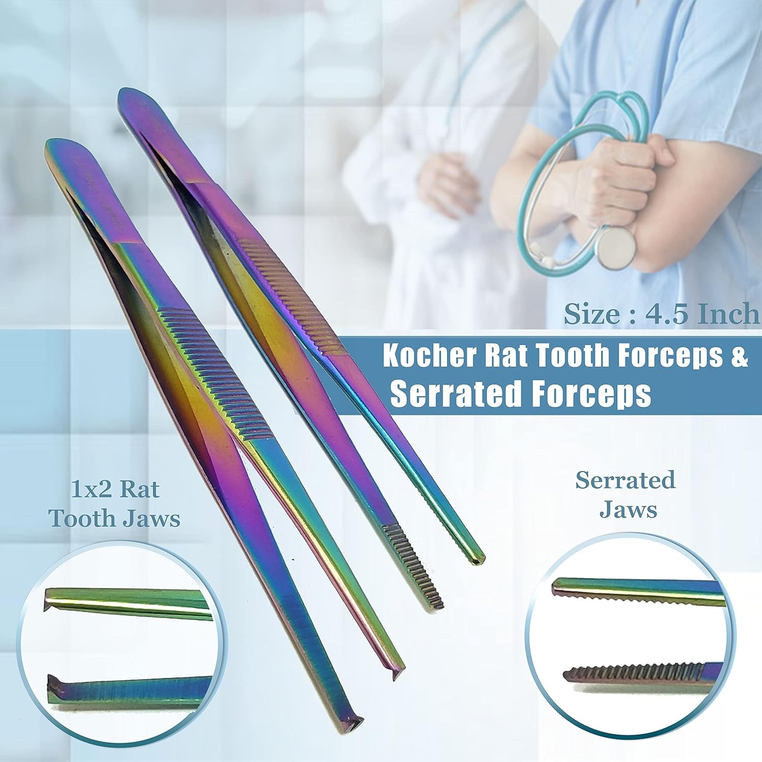 24Pcs Lab Dissection Kit Surgery Anatomy, Biology, Veterinary Set, German Grade