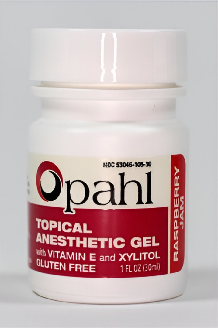 Opahl 20% Benzocaine 1oz Topical Anesthetic Gel Raspberry, 06-00006