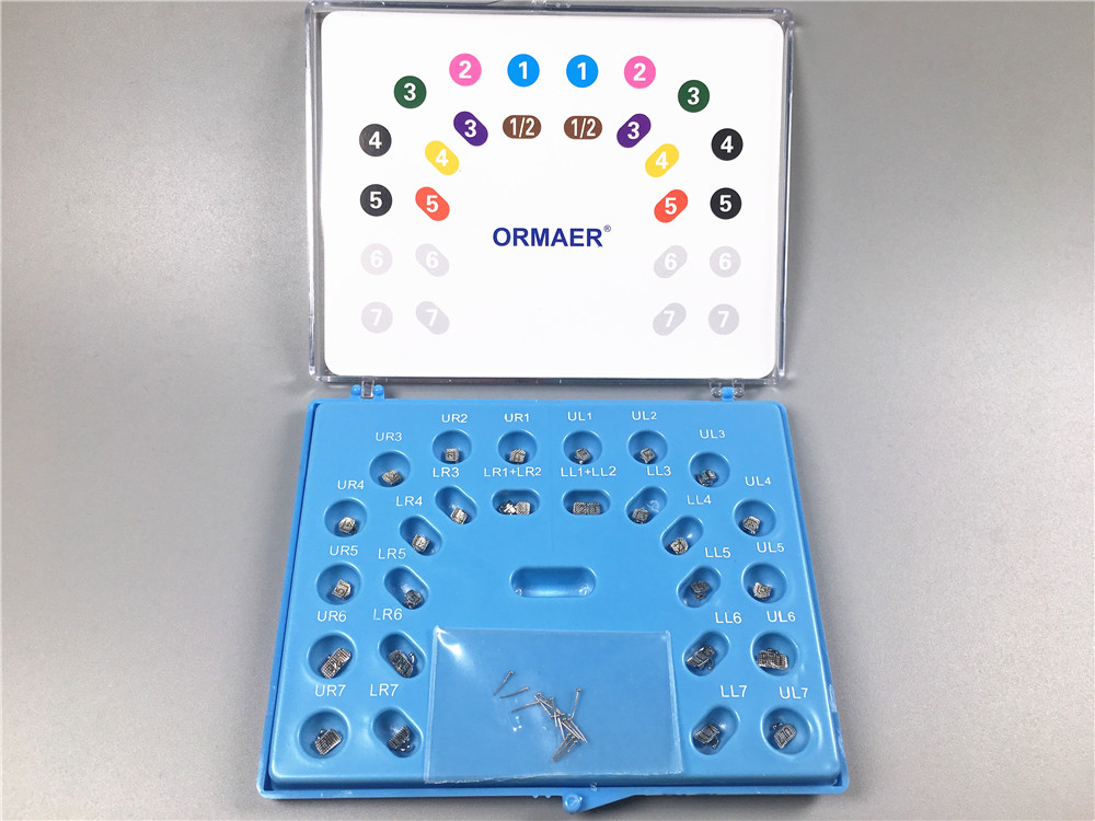 28pcs Dental Self-Ligating Bracket Roth/MBT Movable Hook 022 Buccal Tube Damon