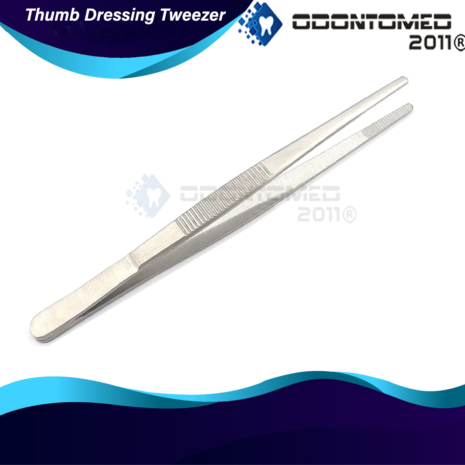 Select Surgical Dental Forceps Dressing Tweezers Serrated Tip Pliers Steel ODM