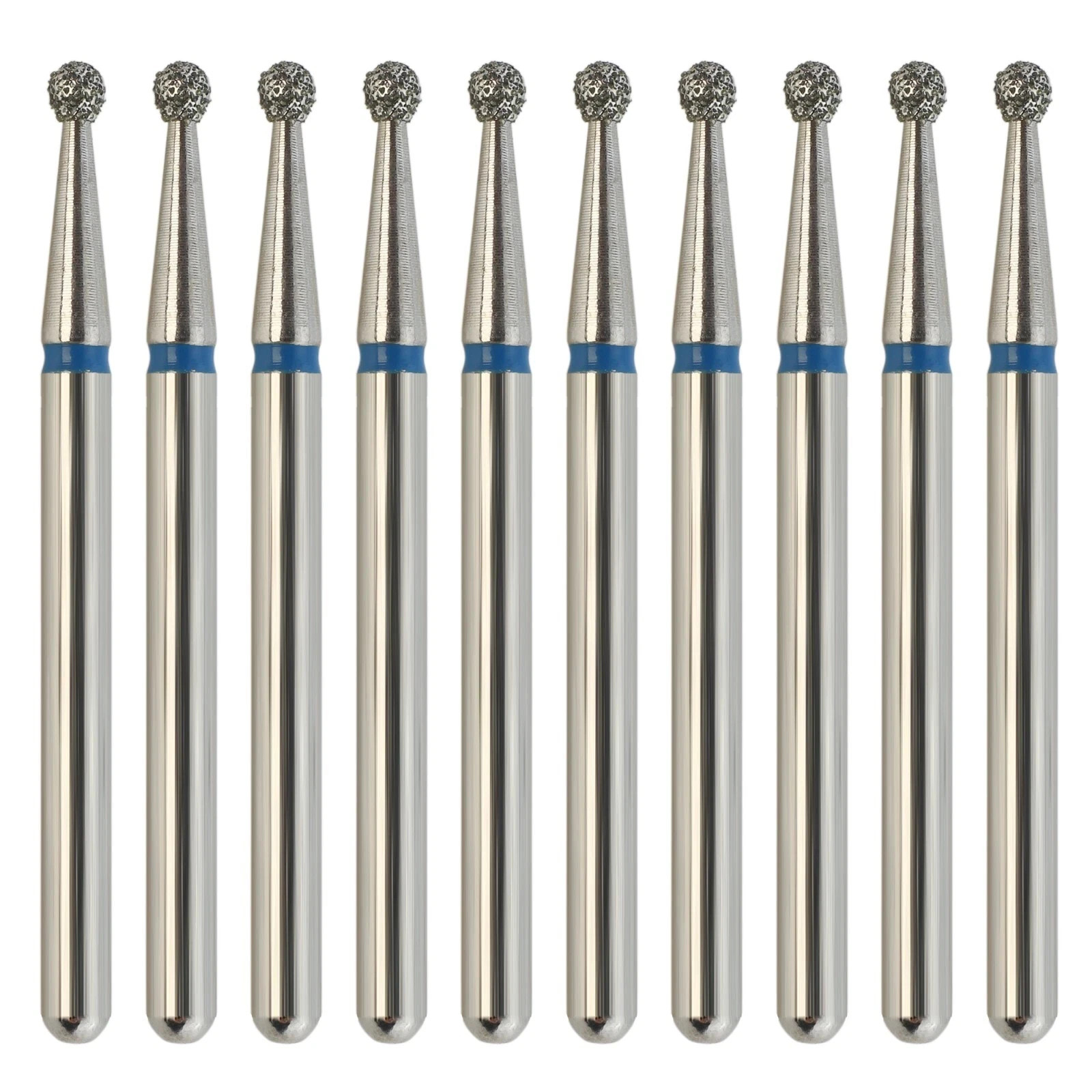 Dental Diamond Burs 801 FG Round Ball Bur Long Surgical Length For High Speed