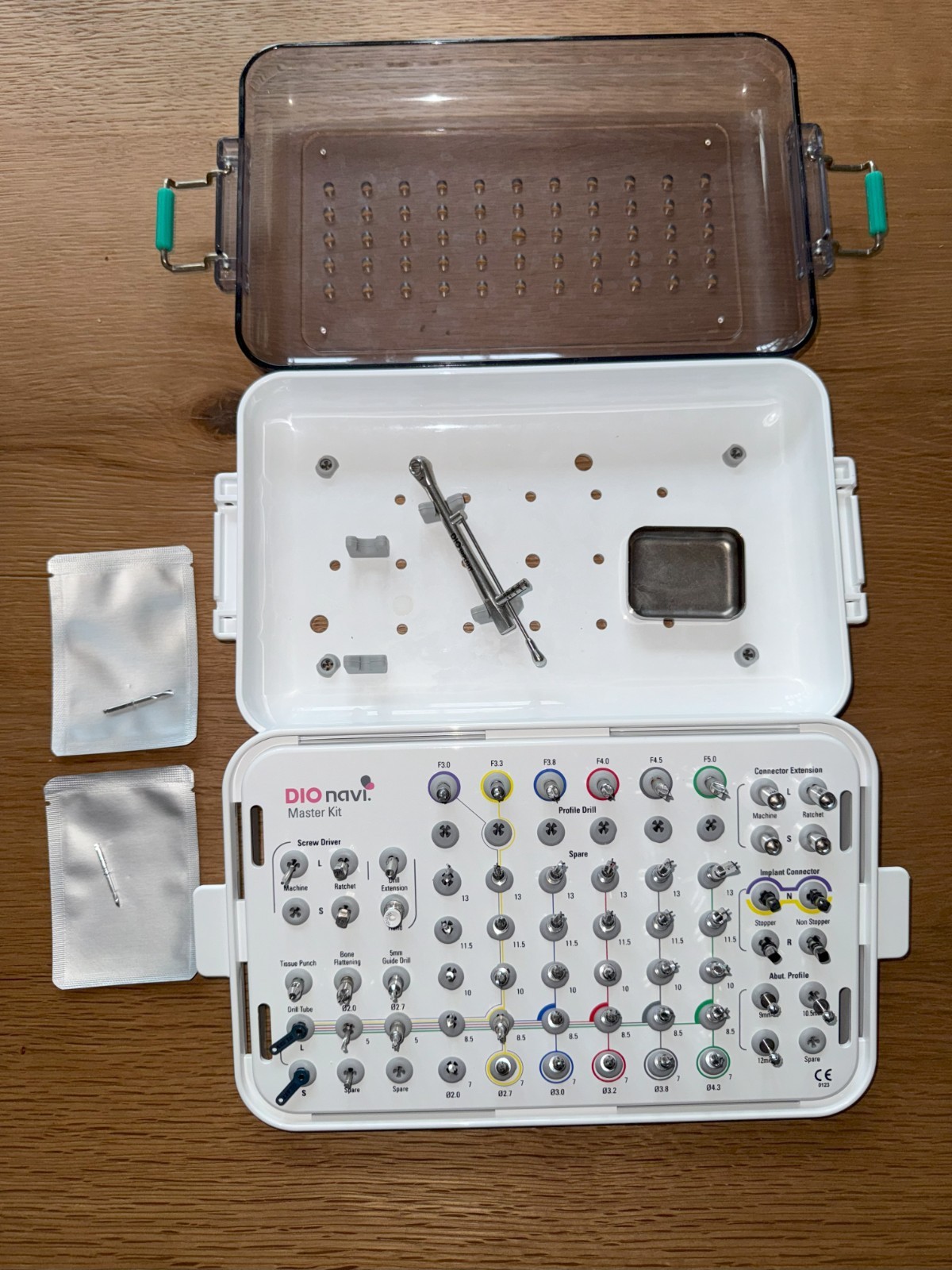 SIX DIO NAVI Implant System Surgical Kit, UV ACTIVATOR and MORE