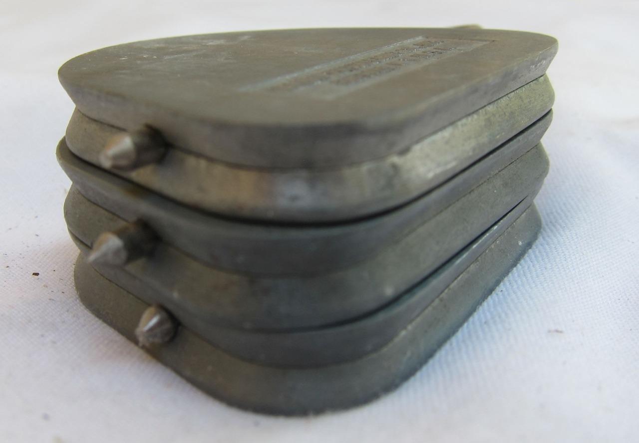 3 Hanau Split Re-Mounting Plates for Dental Laboratory Articulators