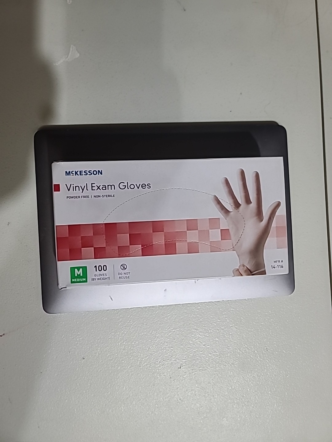 Mckesson #14-116 Powder-Free Vinyl Exam Gloves 300ct Size M