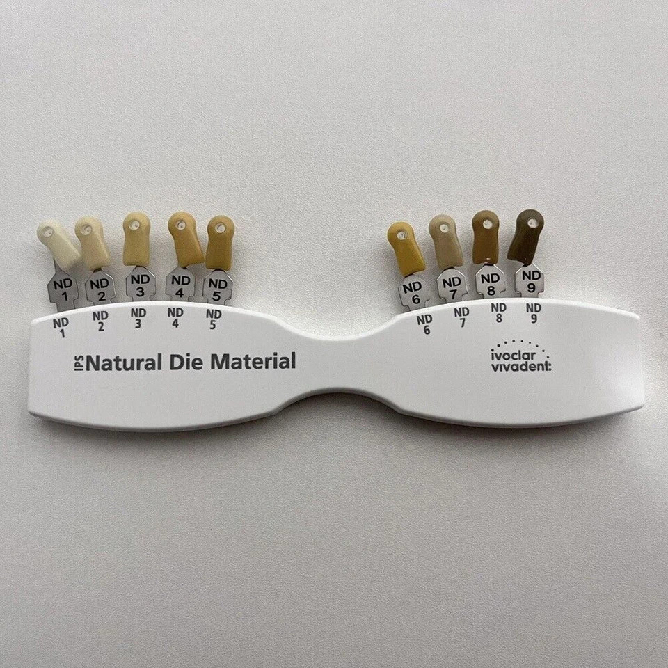 lvoclar Type Dental Teeth Shade Guide A-D 20 color Porcelain ND1-9 Abutment