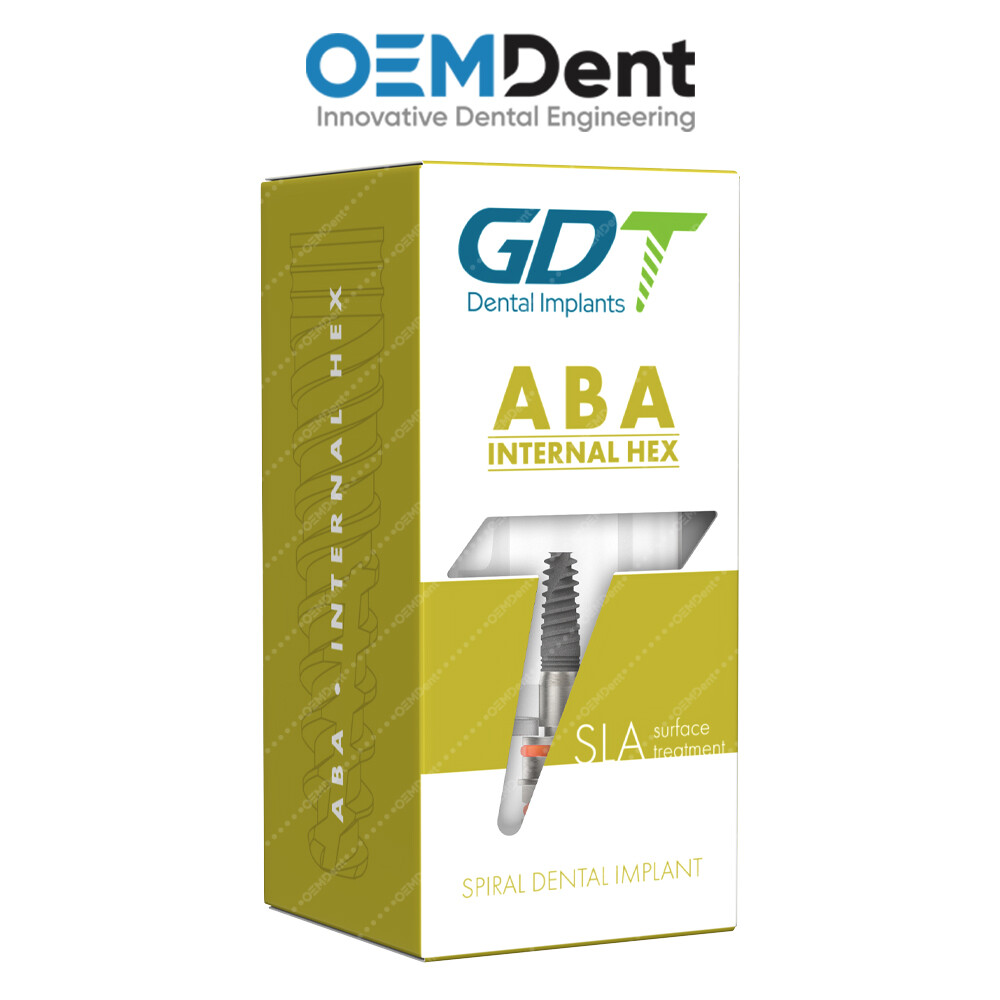 ABA Spiral Fixture – DSI® Compatible SLA Dental System Screw Hexagon 2.42mm
