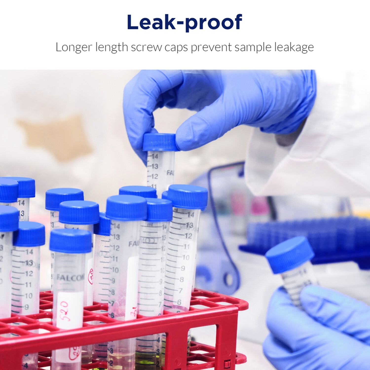 2mL/10mL Amber/Clear Sample Glass Vials, 15mL/50mL Conicial Centrifuge Tubes Cap