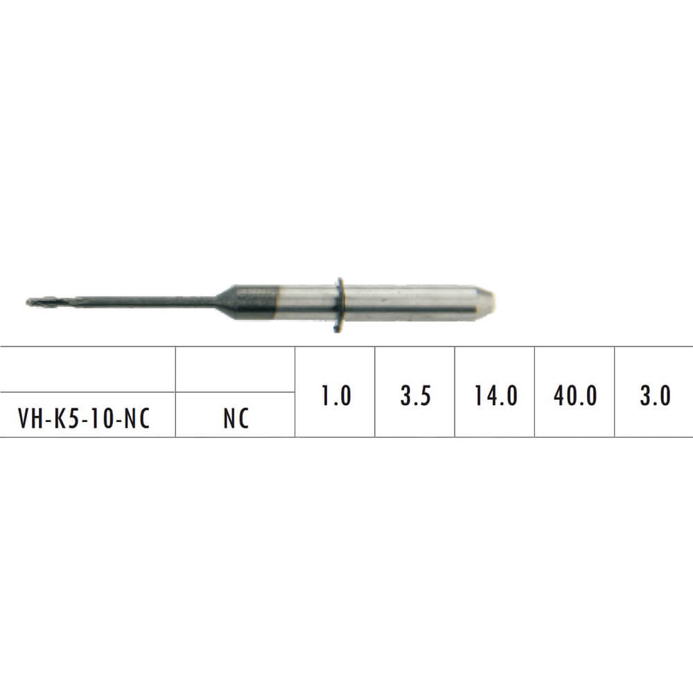 1PC Dental Lab Bur CAD/CAM Milling Burs for Zirconia VH-K5-10-NC for VHF K5