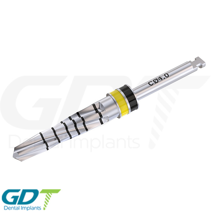 Conical Drill 2.7mm – 4.0mm, External Irri gated, Dental Im plant Sur gical Tool