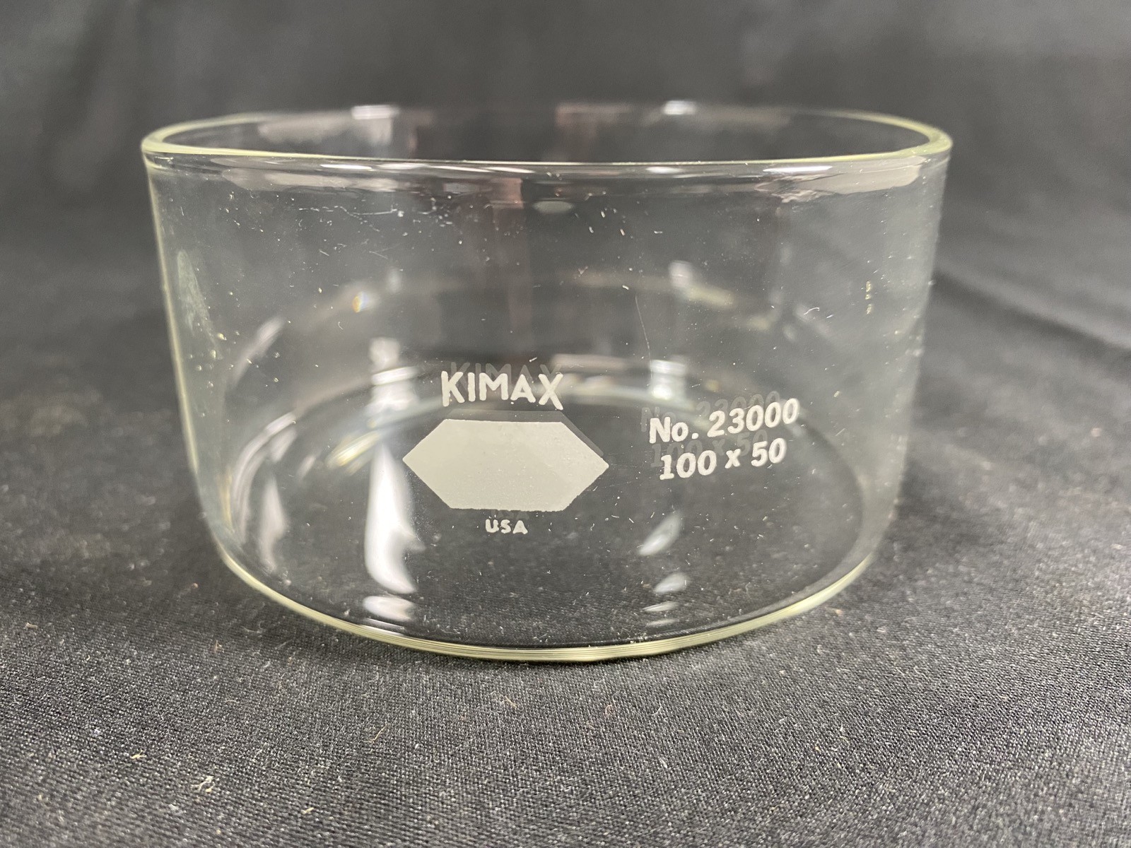 KIMBLE KIMAX 340mL 100 x 50mm Glass Crystallization Dish 23000-10050