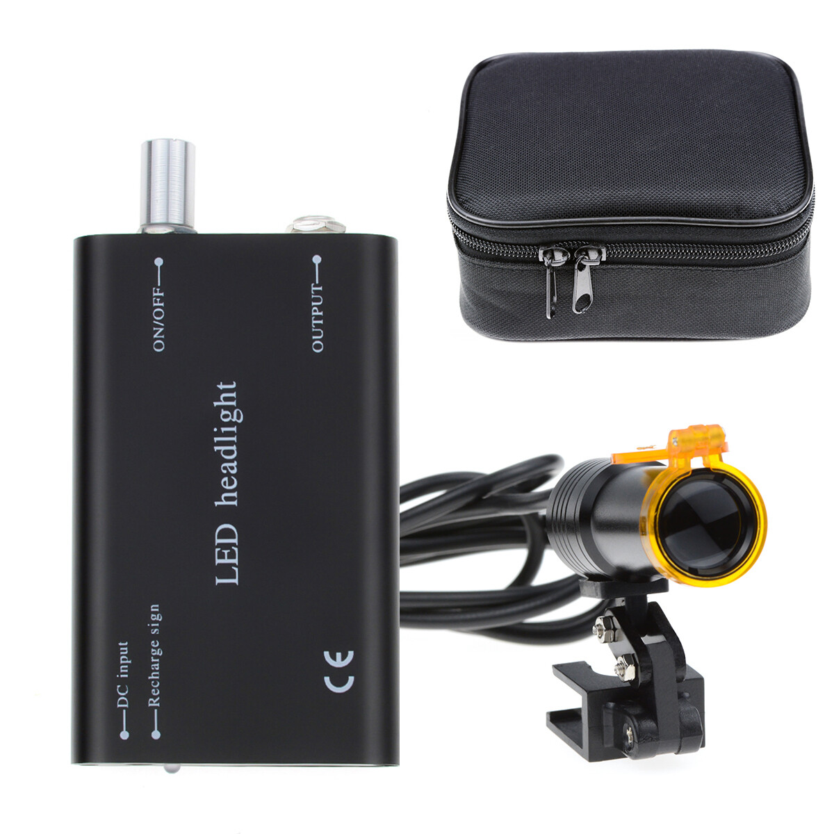 5W Dental Normal Clip High Power LED Headlight with Light Shield Shade DY-007 CE
