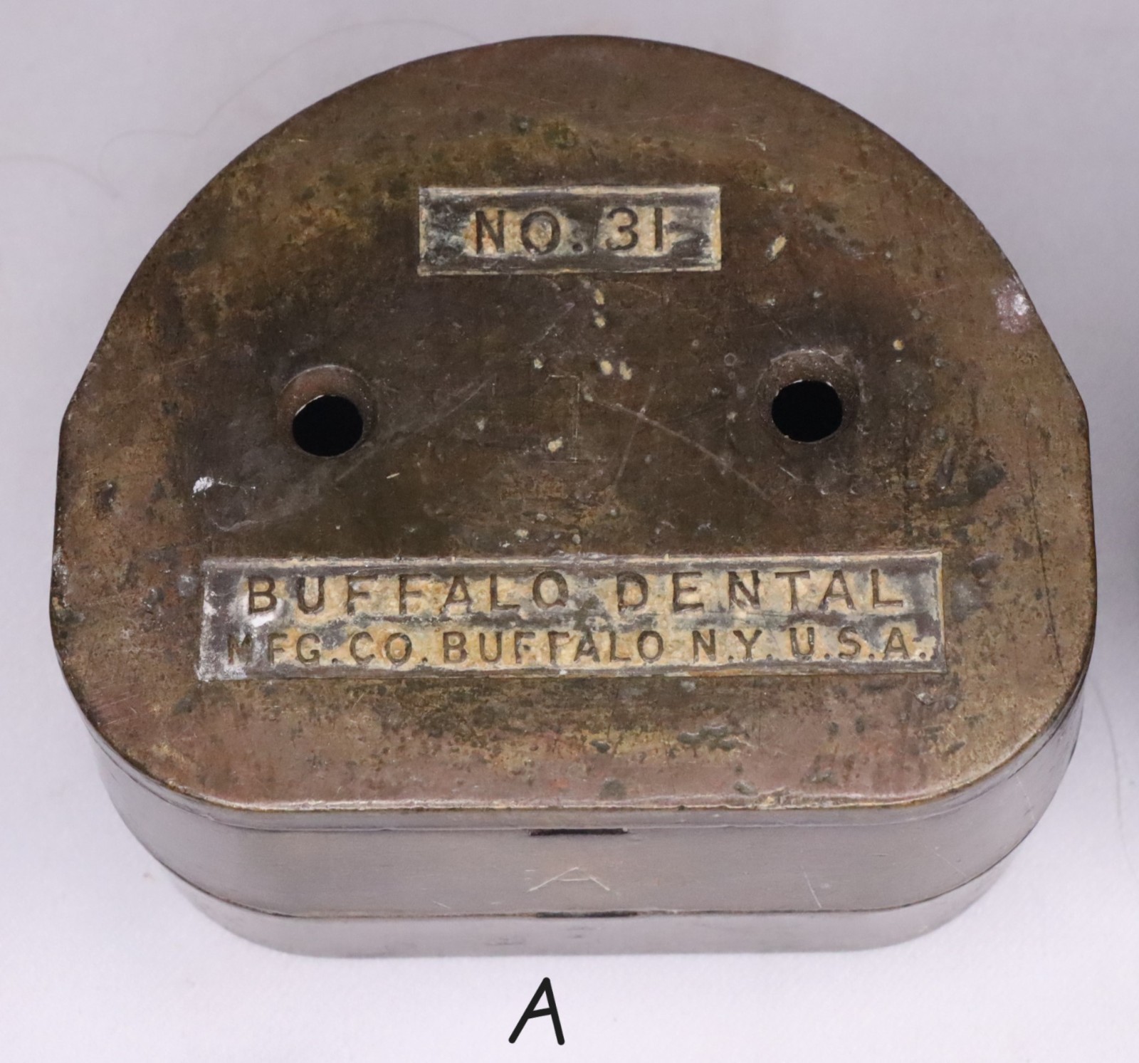 Choice of Bronze Dental Denture Flask Mold Buffalo Dental Mfg Co New York No. 31
