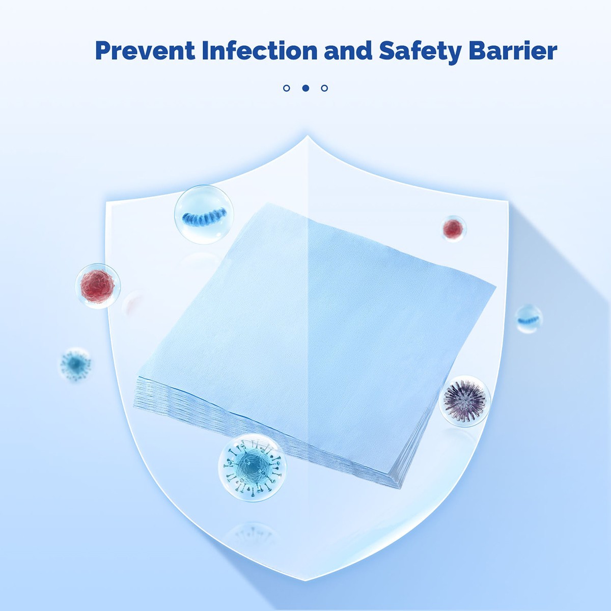100Pcs/bag Autoclave Sterilization CSR Wrap Sheets with Steam Crepe Paper 60gsm