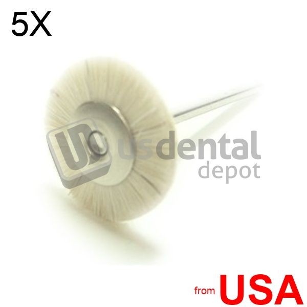 5X LOT of Bristle Brush Standard Stiff – 19mm – 3/4in #12 WHITE -#12SS – 101898