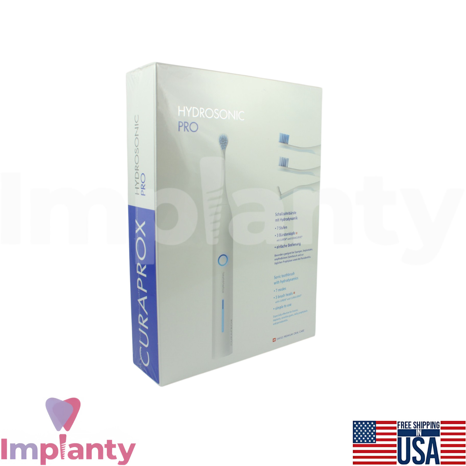 Hydrosonic Pro Dental Electric Toothbrush Daily Gentle Cleaning Oral Care