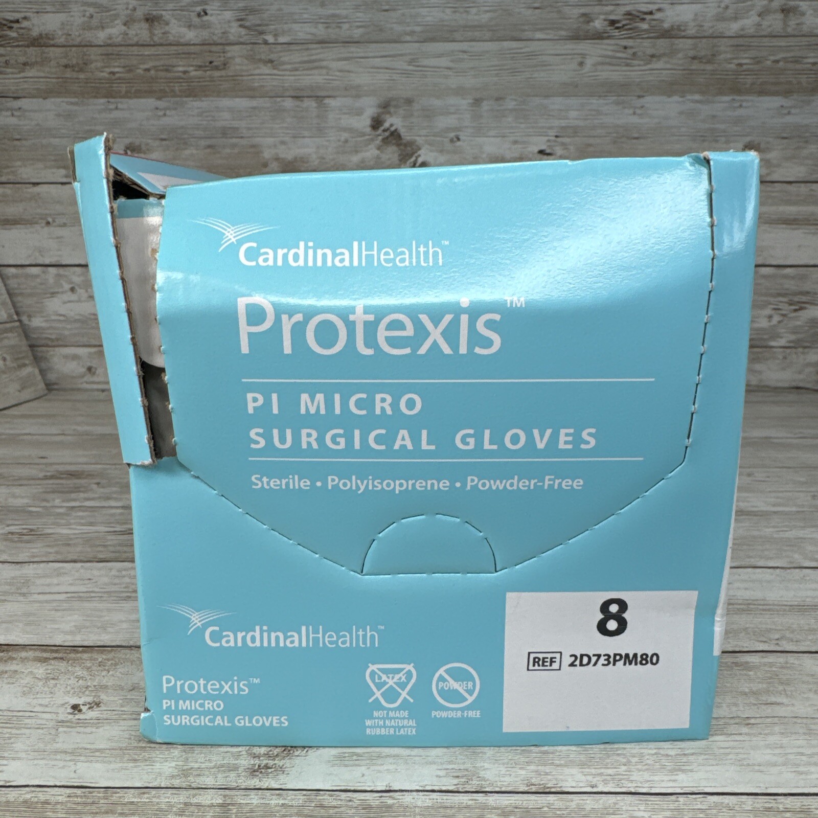 Protexis PI Micro Surgical Gloves Sterile Cardinal*DENTED BOX* Size 8 *See Date*
