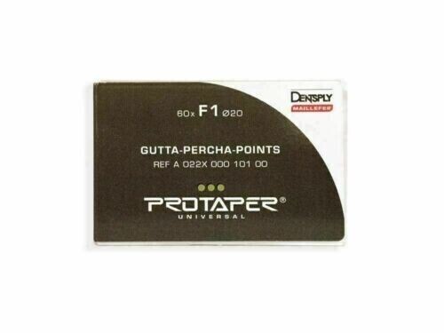 10 X Dentsply Protaper Universal Gutta-Percha 60 points F1 Pack