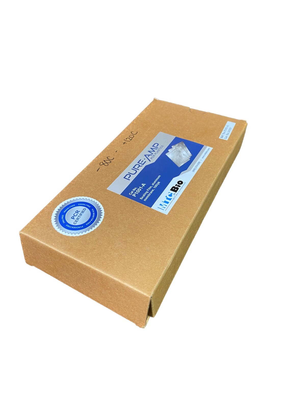 MTC BIOTECH PureAmp Aluminum Membrane Sealing Film Pre-cut P1001-A (100/cs)