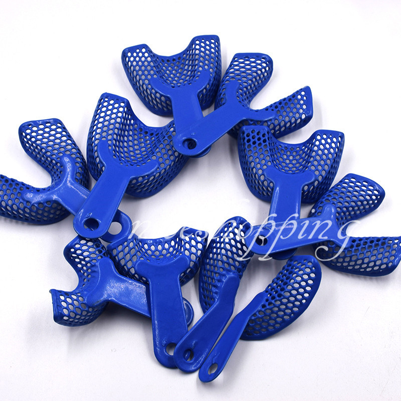 10 Pairs Dental Plastic-Steel Impression Trays Small S Size Upper + Lower