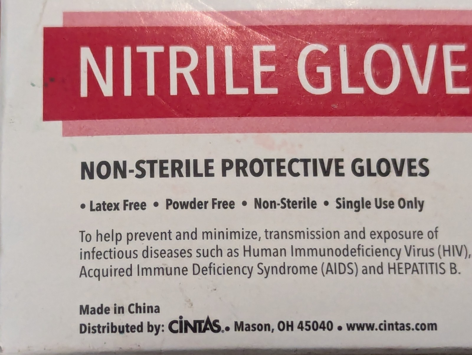 Xpect First Aid Nitrile Gloves Disposable Non-Sterile Protective Gloves 4 Pair