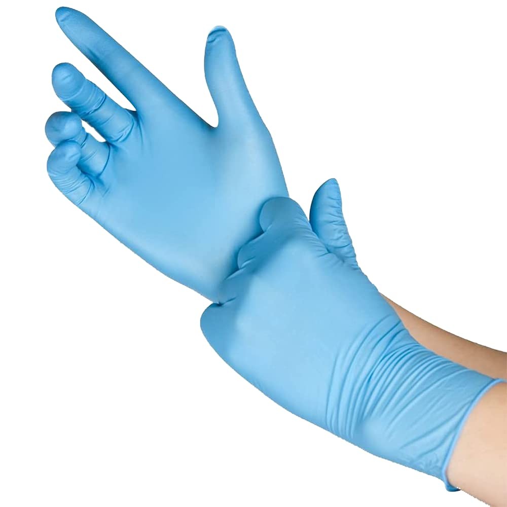 X-Large Blue Nitrile Disposable Exam Gloves, Industrial Medical Examination, …