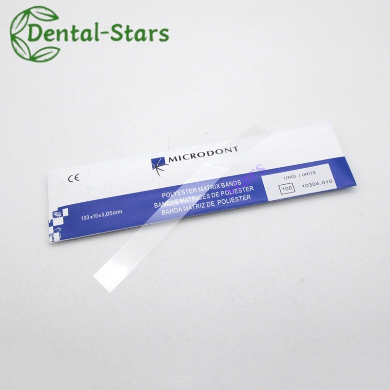 Dental Polyester Matrix Bands Clear Anterior Resin Restoration Matrices Strips