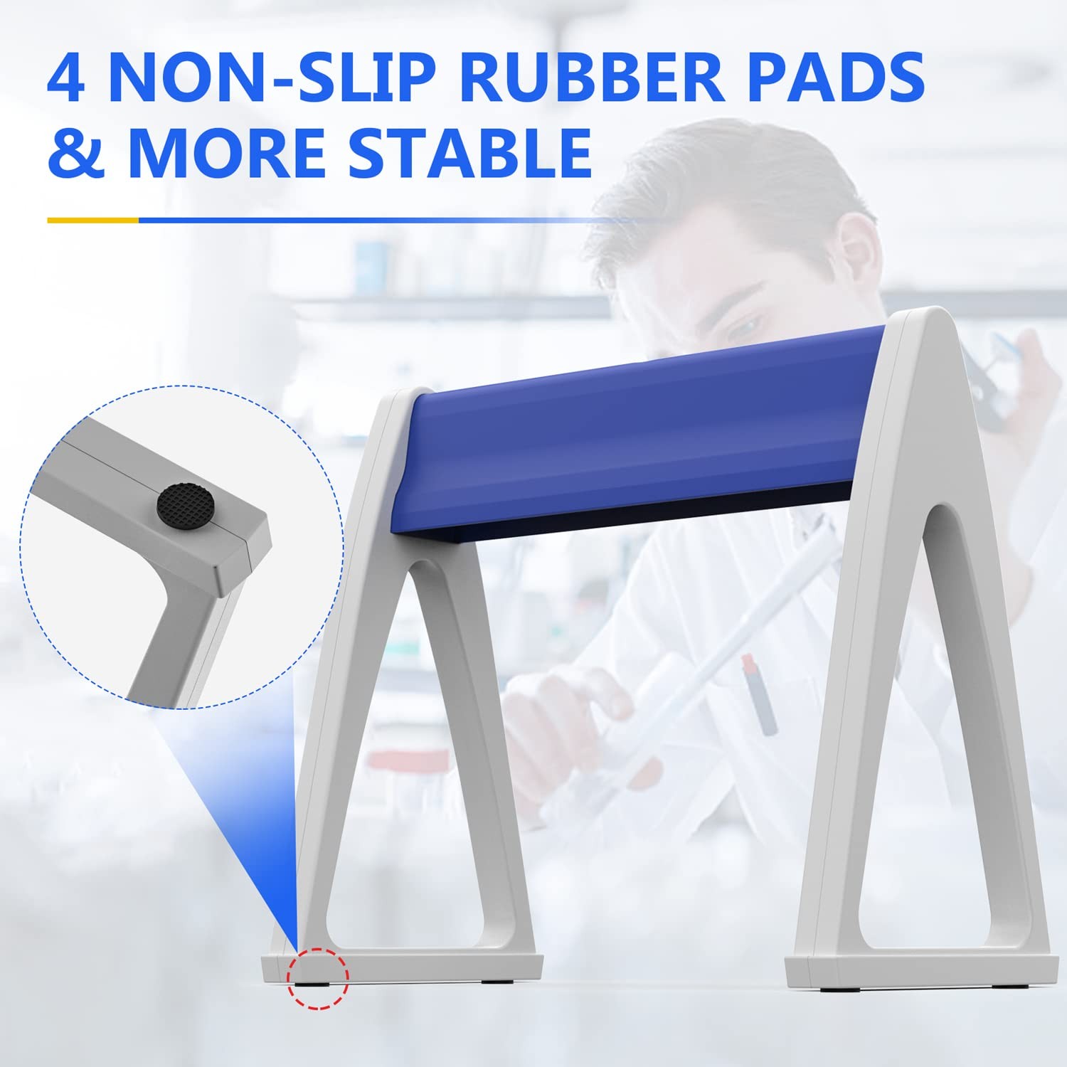 Lab Pipette Stand Hold Up to 7-8 Pipettes Plastic Linear Pipettor Holder