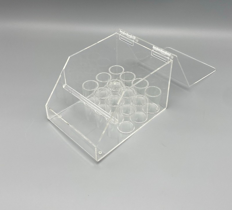 Dental Acrylic Organizer Case Power Chain Ligature Tie Storage Box Holder 2in1
