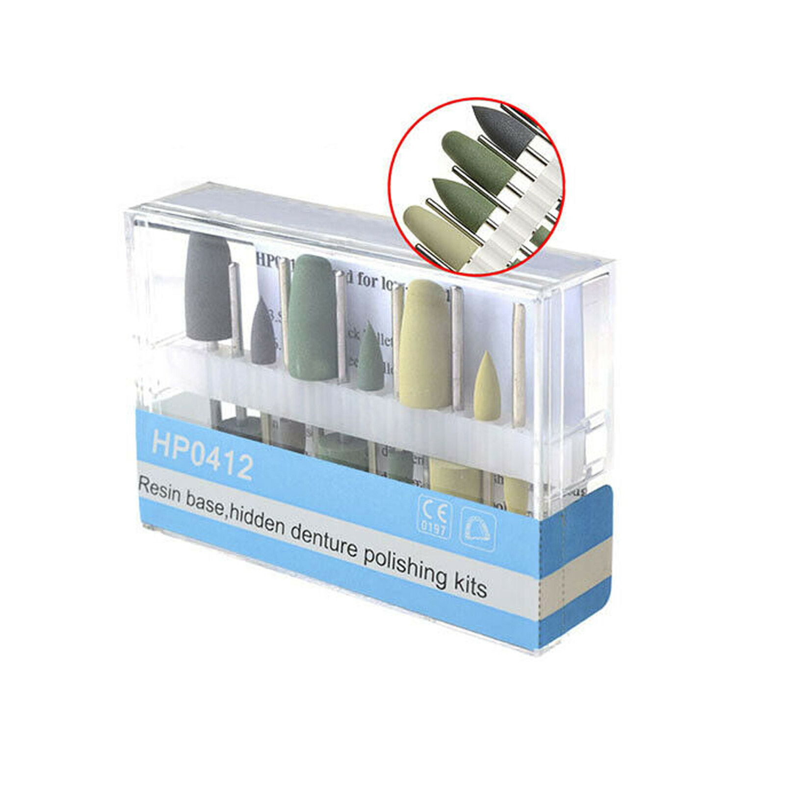 Dental Diamond Burs Cups Composite Polishing Burs Kit RA HP FG Shank Type ALL