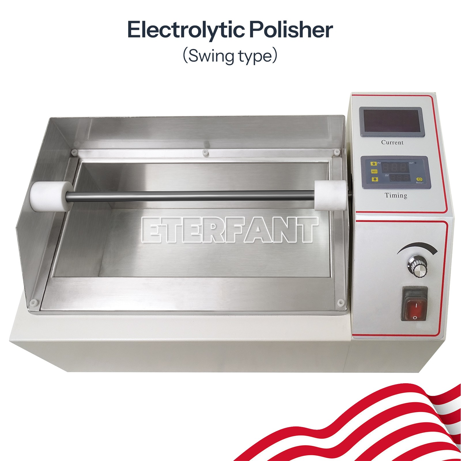 Dental Lab Electrolytic Polishing Machine with Positive Swing Function/Two Cells