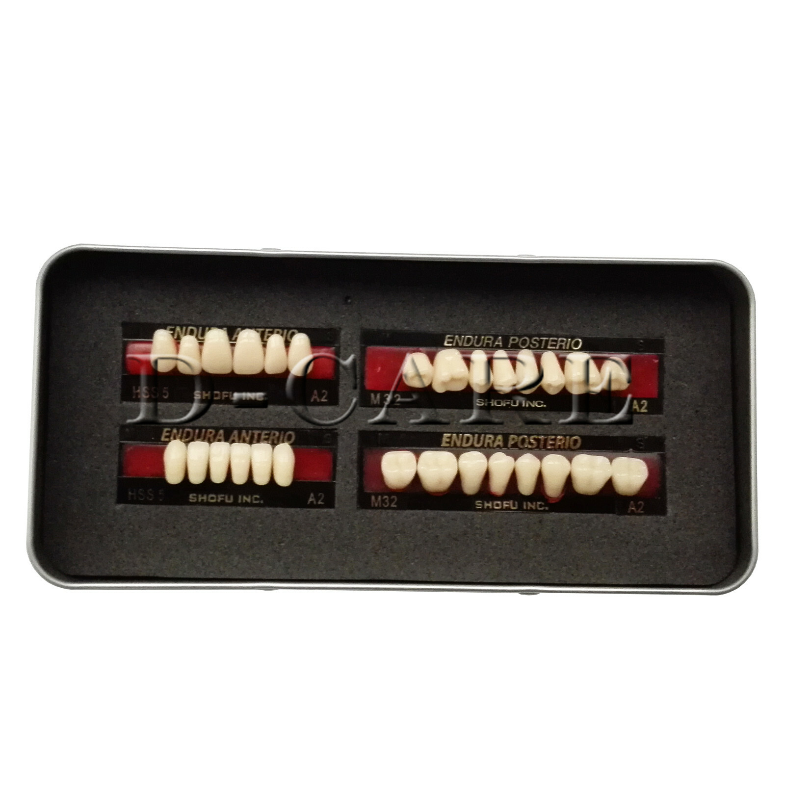 SHOFU ENDURA Dental Denture False Teeth Resin A2 M30 M32 Plastic DC