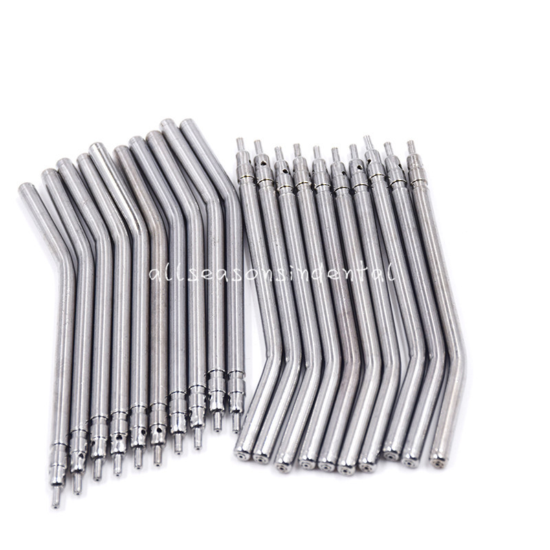 Dental Stainless Steel Air Water Spray 3-Way Syringe Nozzles Tips Autoclavable