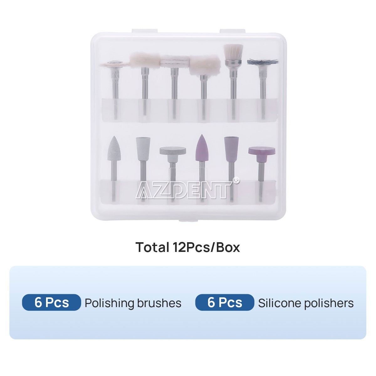 AZDENT Dental Composite Polishing Kit RA HP Bur For Low Speed Handpiece