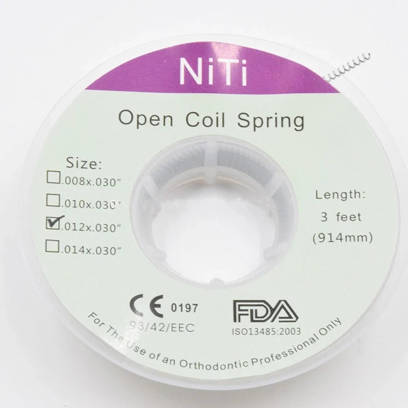 1 Roll Dental Orthodontic Niti Open Coil Springs 914mm /3 Feet Dia.012*030 inch