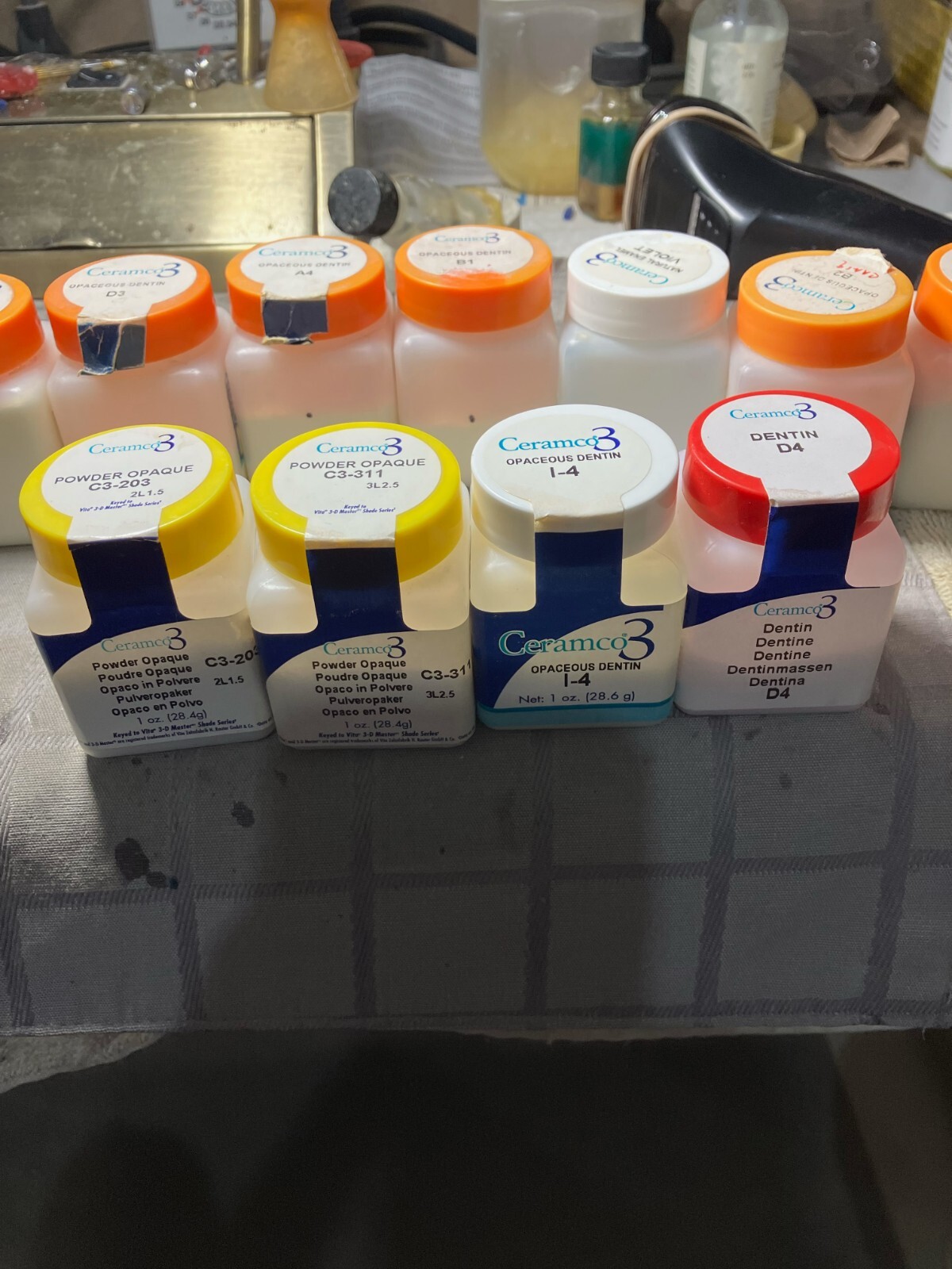 24 Ceramco 1oz Porcelain Powder Bottles