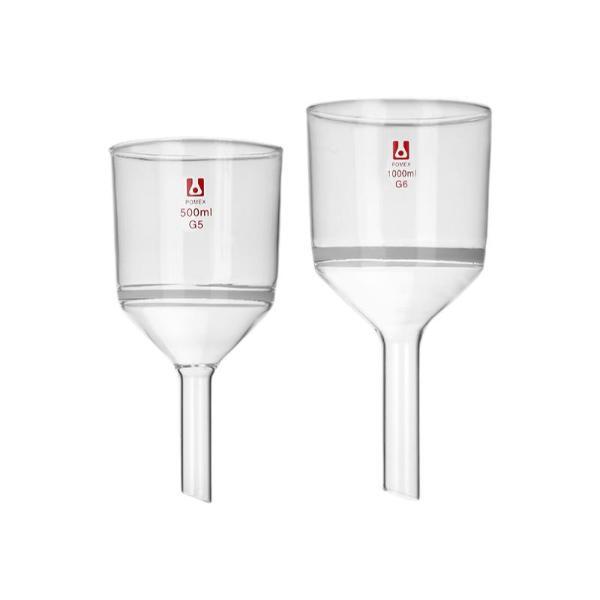 Sand Core Filter Funnel Borosilicate Glassware 35ml-2000ml G1-G6 Sand Cores