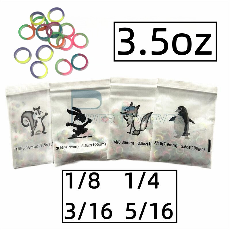 500-10000pcs Colorful Orthodontic Elastics Dental Rubber Bands Brackets 3.5OZ