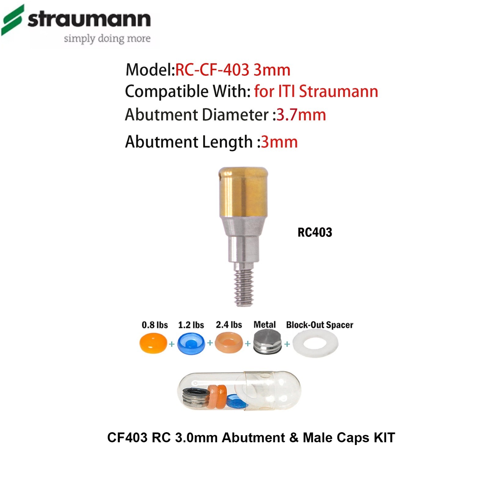 Locator Abutment Fit Straumann Bone Level Compatible Zest Locator Legacy Anchor