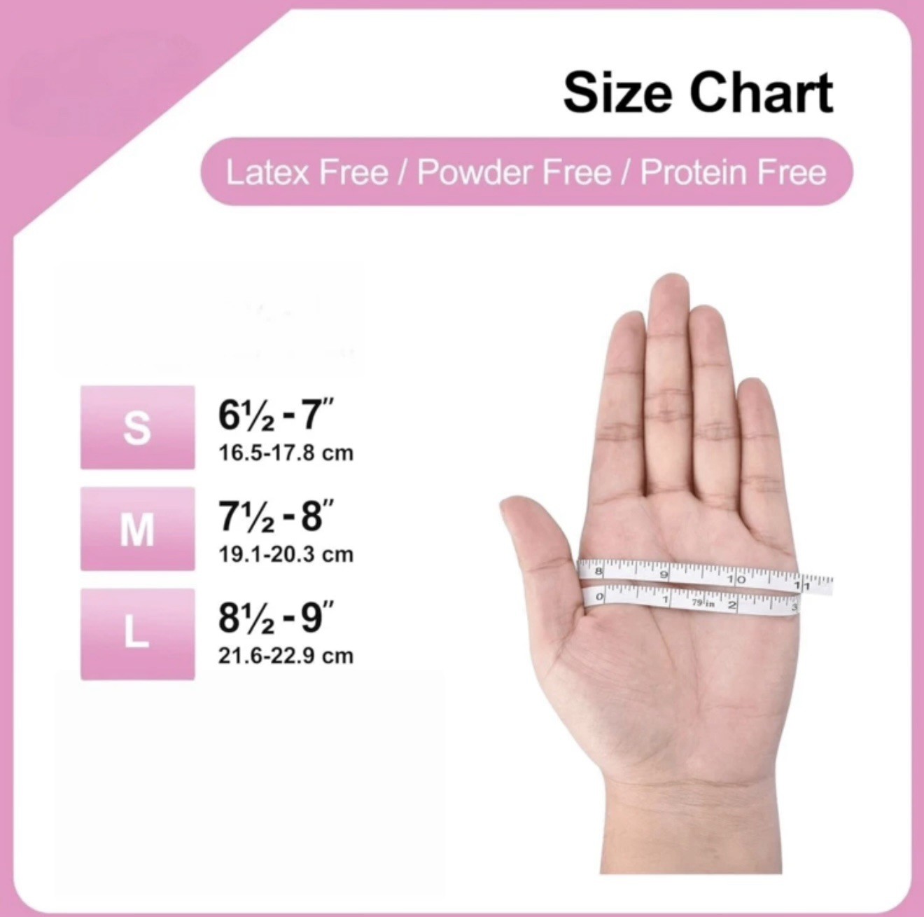 4pc/50pcs/100pcs Pink Nitrile Gloves Disposable Latex Free Cleaning Salon