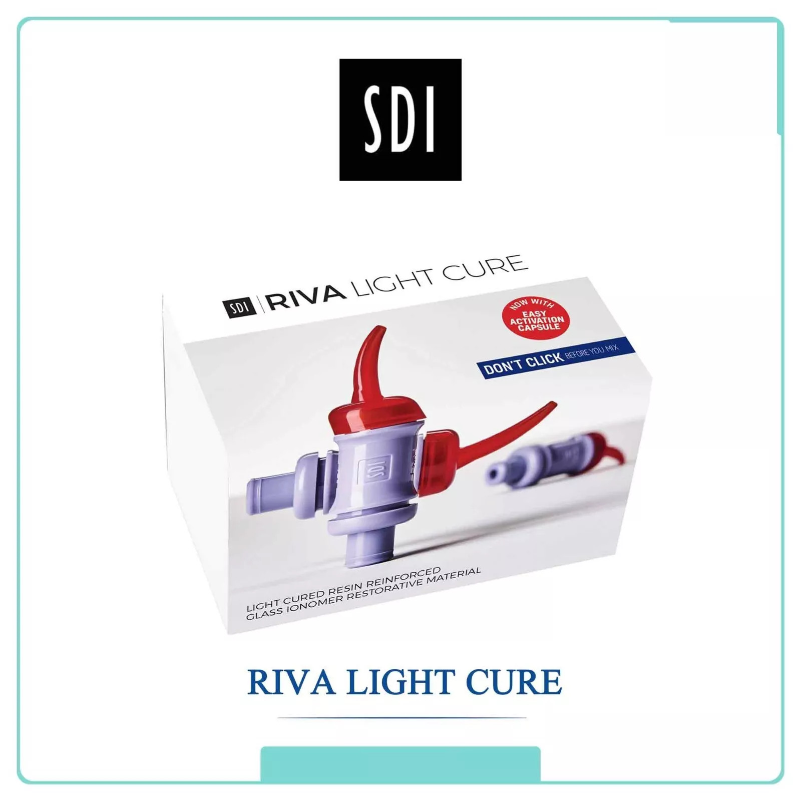 SDI Riva LC Light Cure Resin Reinforced Glass Ionomer Restorative 50 Capsule