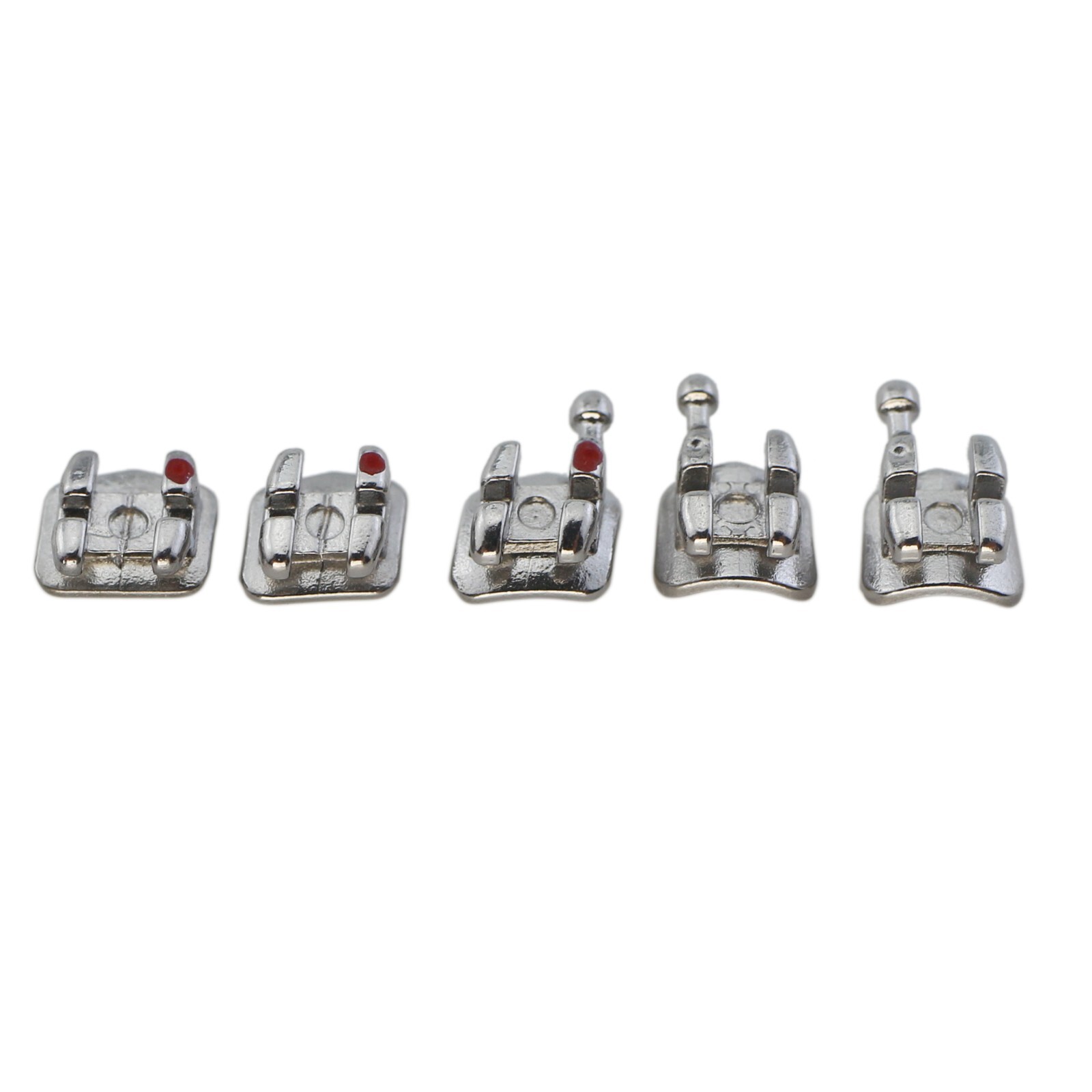 10Sets Dental Orthodontic Metal Brackets Braces Roth 022 345 Hooks Mini Twin