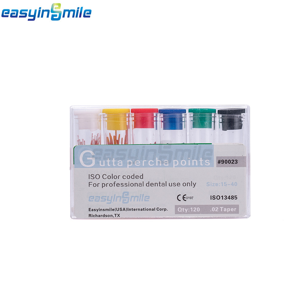 EASYINSMIL1Box Gutta Percha Points Endodontic .02/.04/.06 Taper For Dental Endo